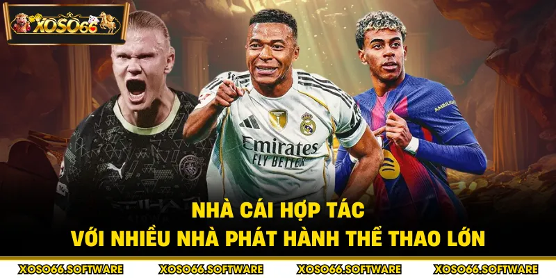 Nhà cái hợp tác với nhiều nhà phát hành thể thao lớn